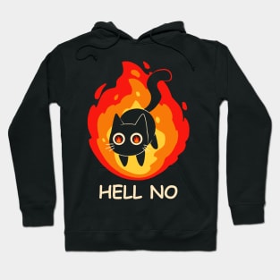 Hell No Cat Halloween Hoodie